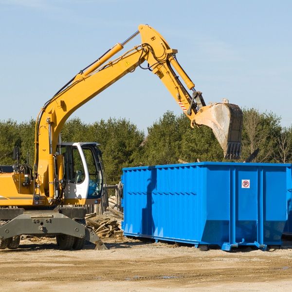 can i choose the location where the residential dumpster will be placed in Fairview Park IN